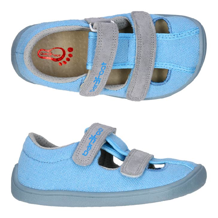 3F Barefoot sandále modré-29