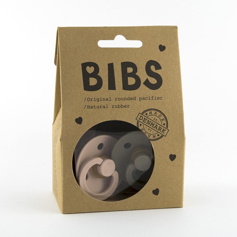 BIBS cumlíky z  prírodného  kaučuku  2ks  black-ivory- v.2