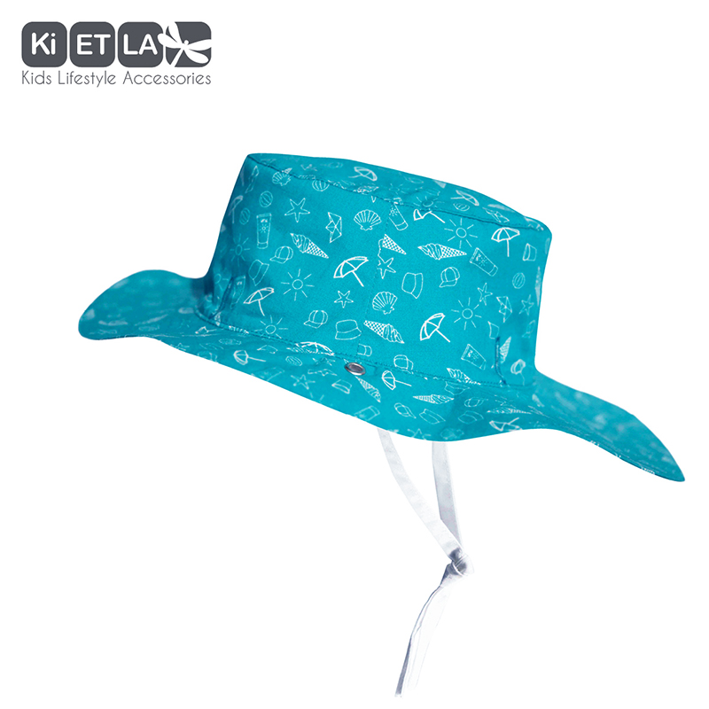 KiETLA obojstranný klobúčik s UV ochranou- swimming-pool- 45-47cm