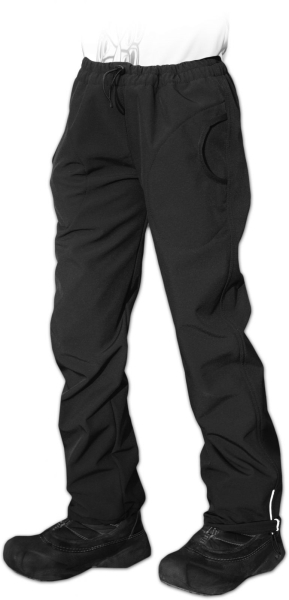 Softshellové nohavice - čierne do pása-140