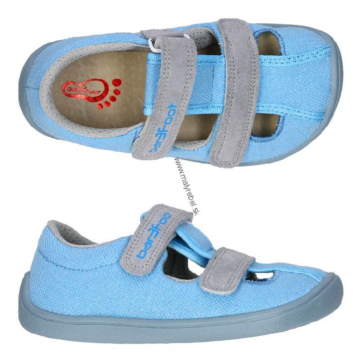 3F Barefoot sandále modré-30