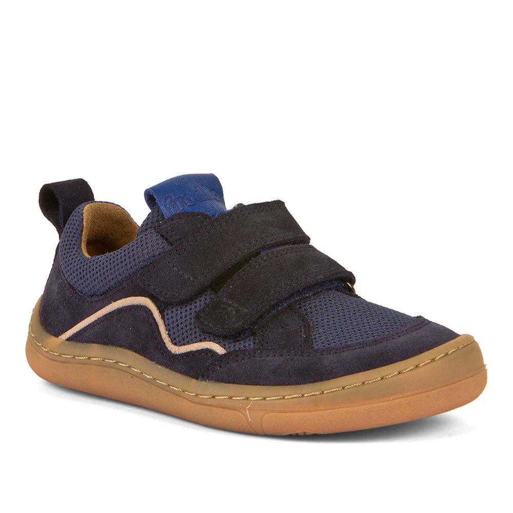 2022 Froddo barefoot topánky na suchý zips D-VELCRO- tmavomodrá-39