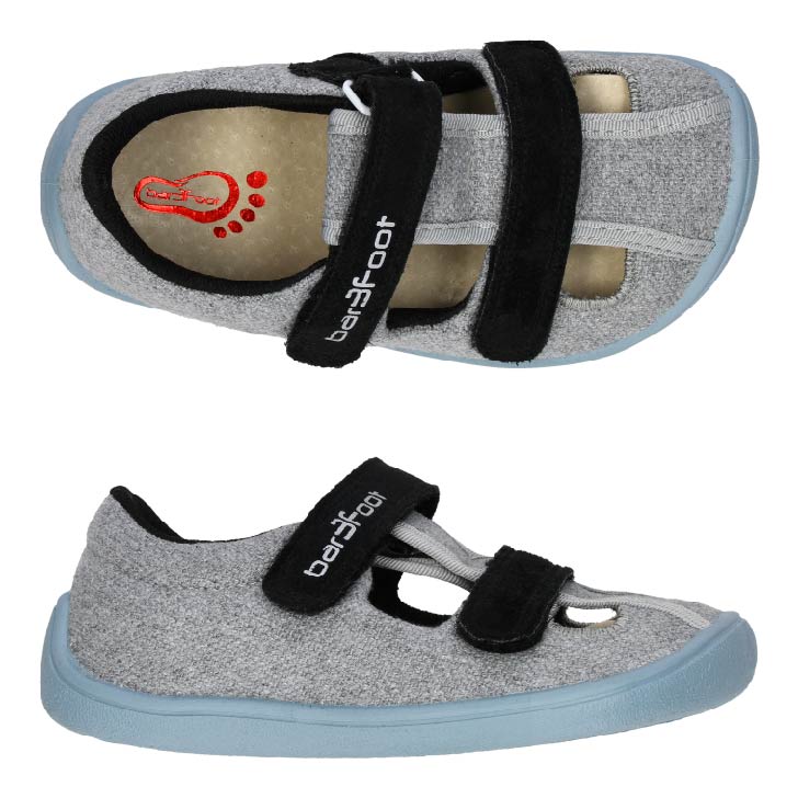 3F Barefoot sandále šedé-31