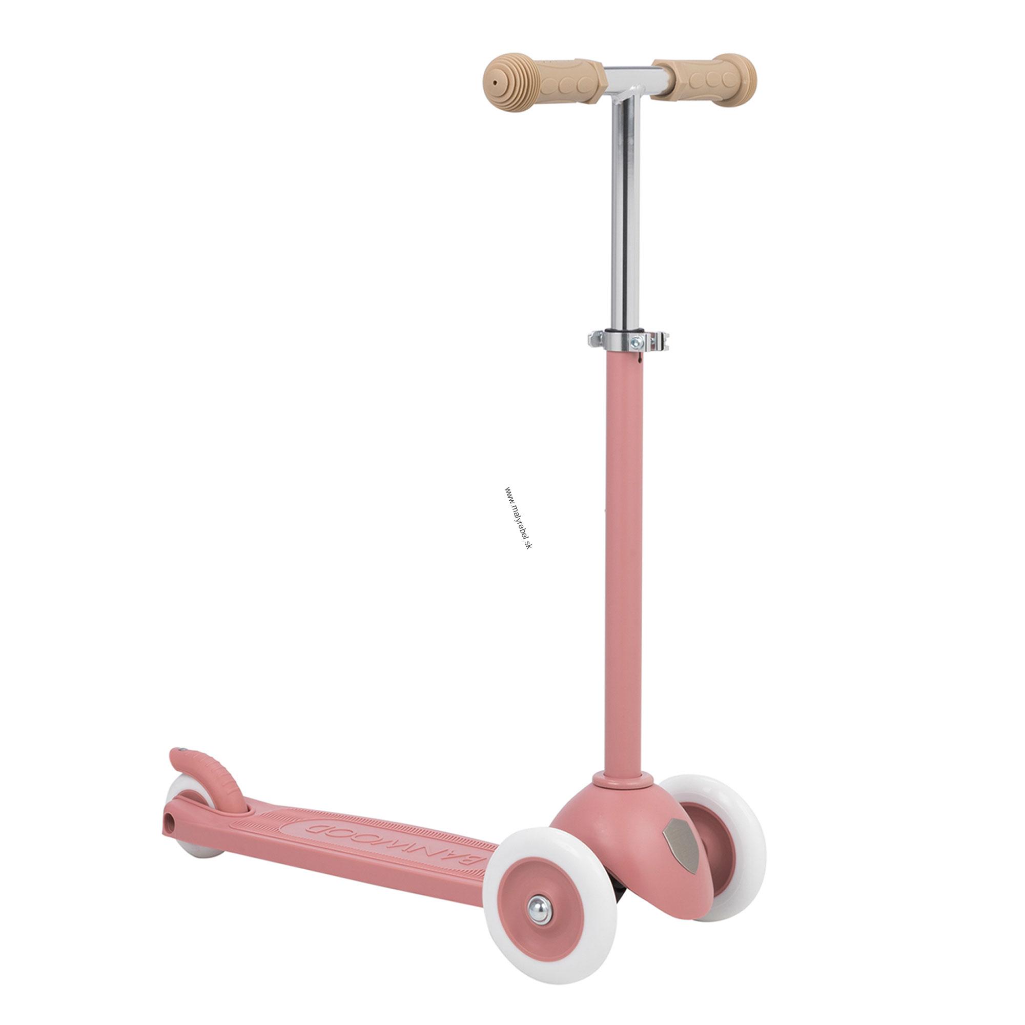 Banwood Eco trojkolesová kolobežka raspberry