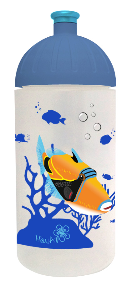 FREEWATER fľaša 0,5 l - ryba hawai+ krytka zdarma