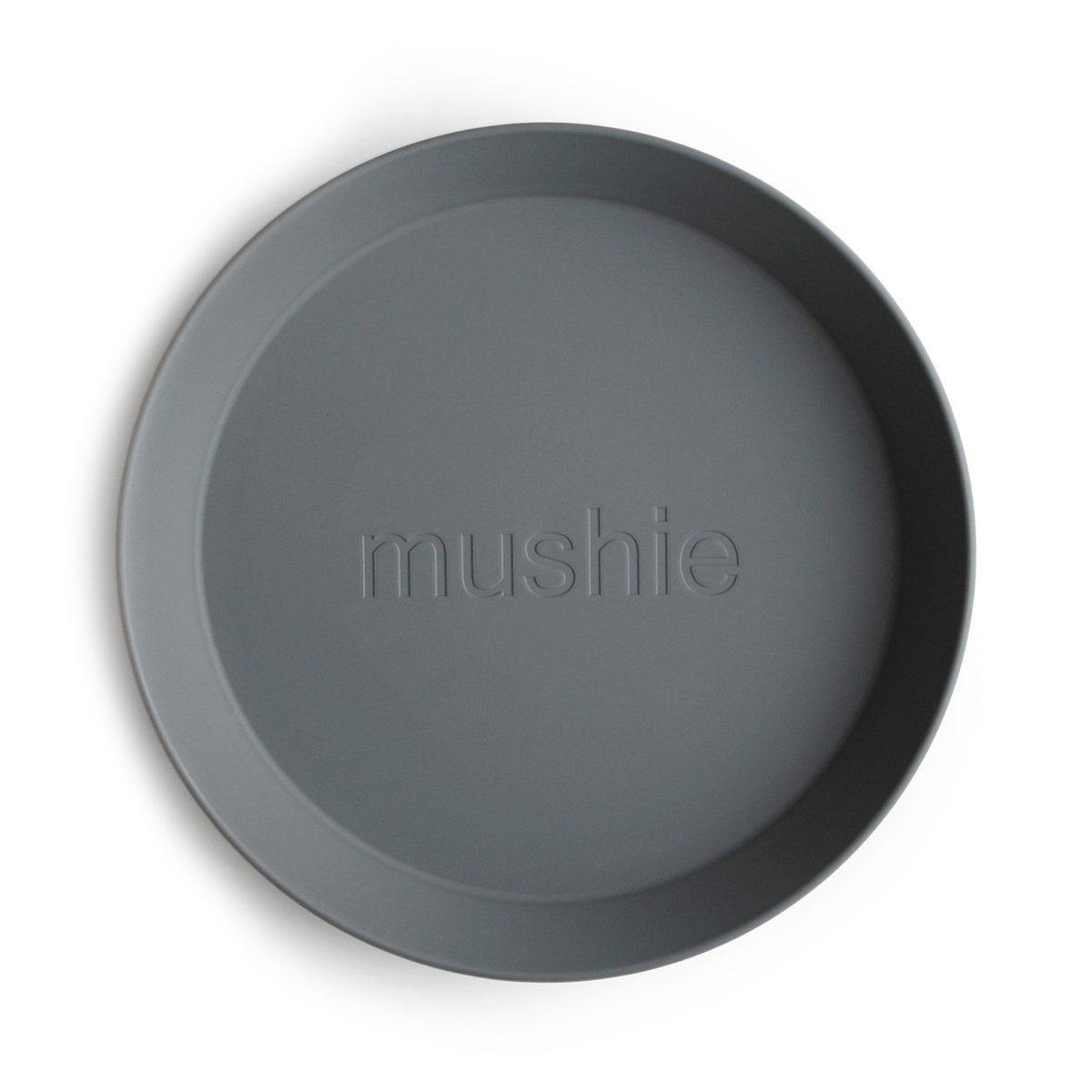 Mushie okrúhly tanier 2 ks - smoke
