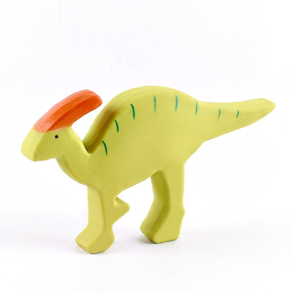 Tikiri Baby dinosaurus– hračka a hryzátko z prírodnej gumy- parasaurolophus
