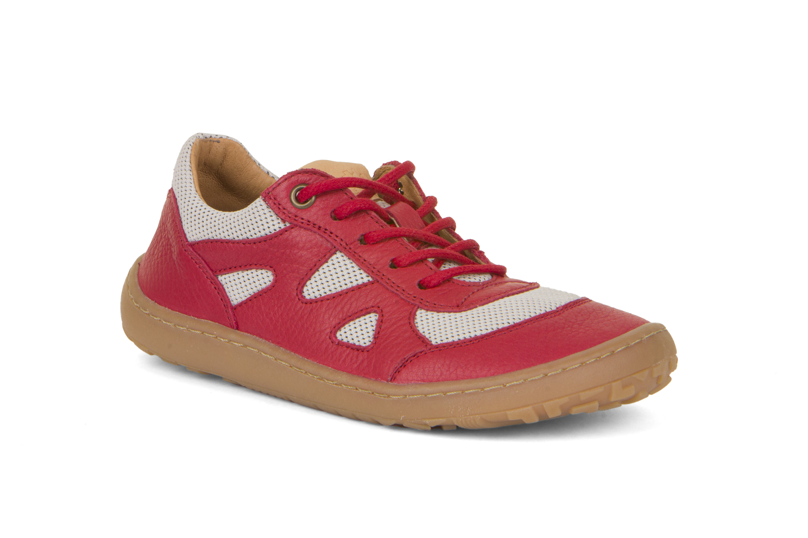 2023 Froddo barefoot topánky na šnúrky GEO- červená-v.38-25,1cm
