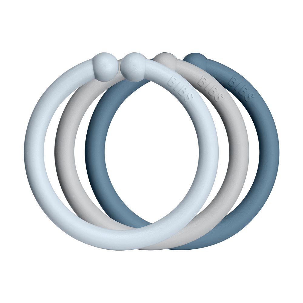 BIBS Loops krúžky 12ks- baby-blue-cloud-petrol