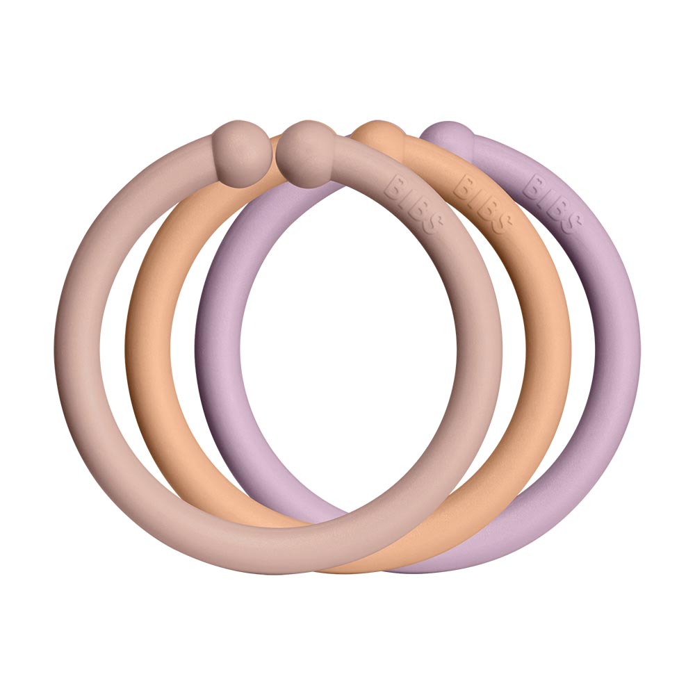 BIBS Loops krúžky 12ks- blush-peach-dusky-lilac