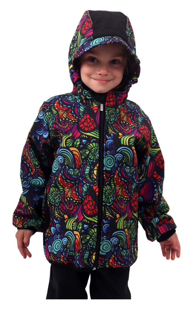 Detská softshellová bunda - ulity-na objednávku