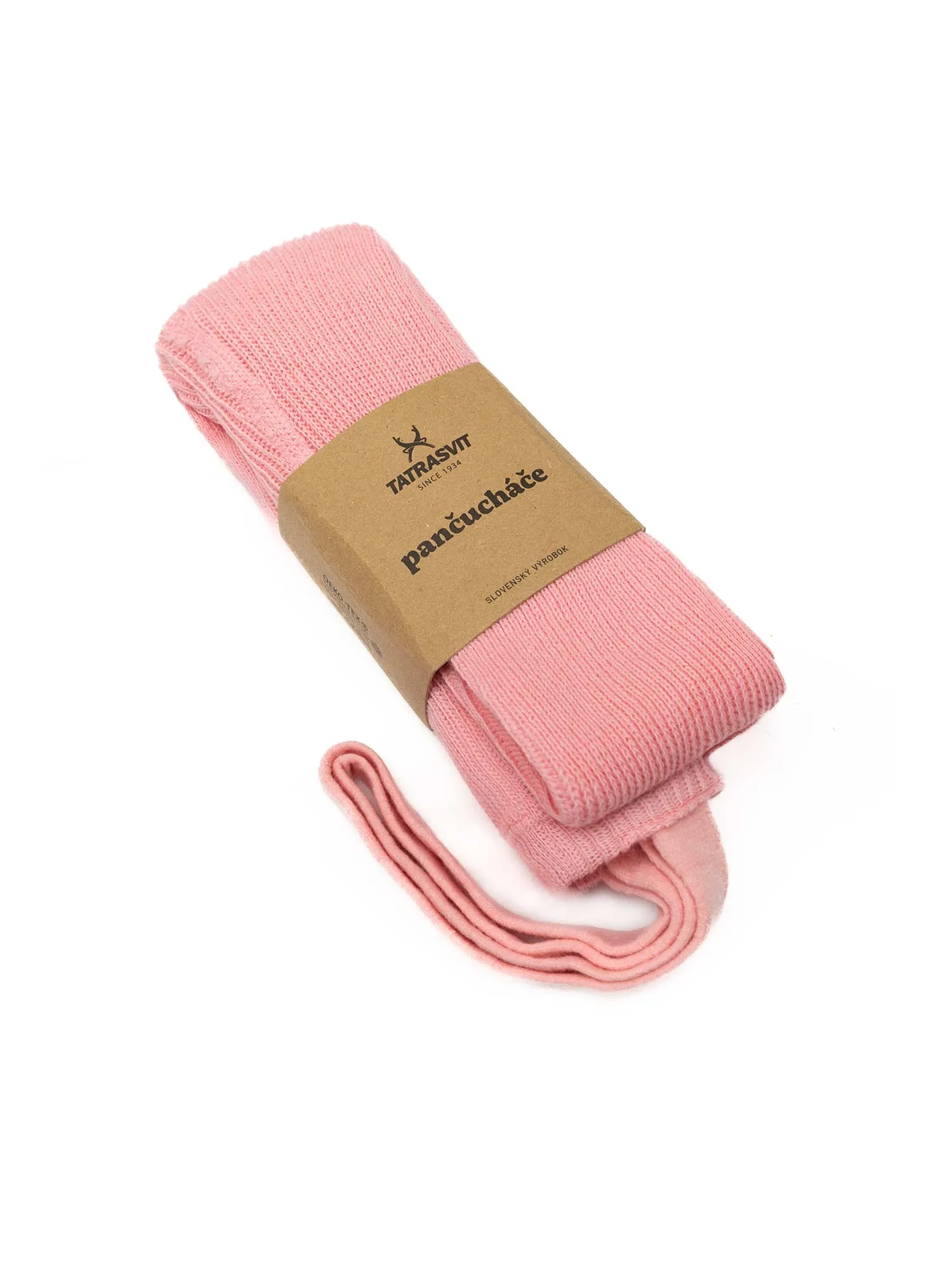 DUCIKA klasické detské pančušky zo 100% bavlny s trakmi-ružová