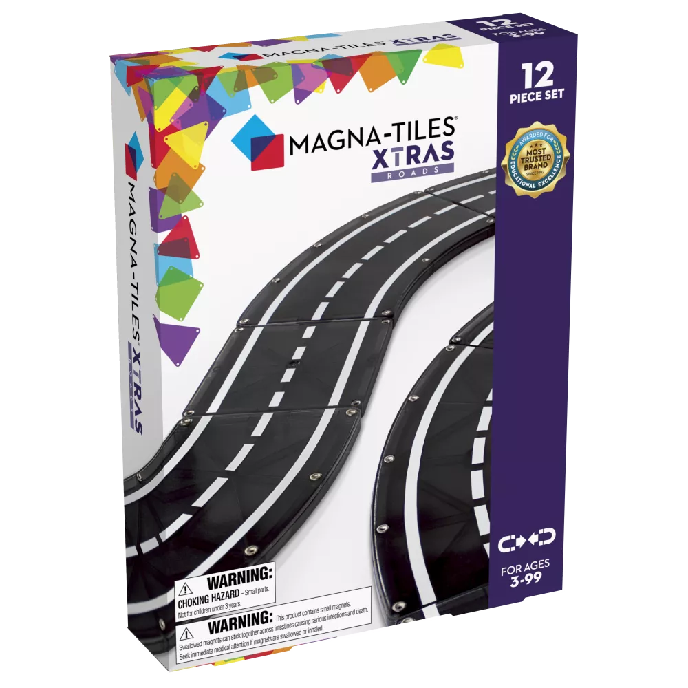 Magnetická stavebnica Xtras Roads 12 dielov Magna TIles