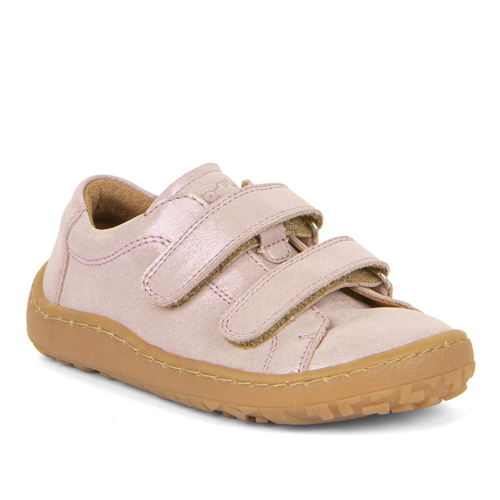2024 Froddo barefoot kožené topánky BASE Velcro- pink shine