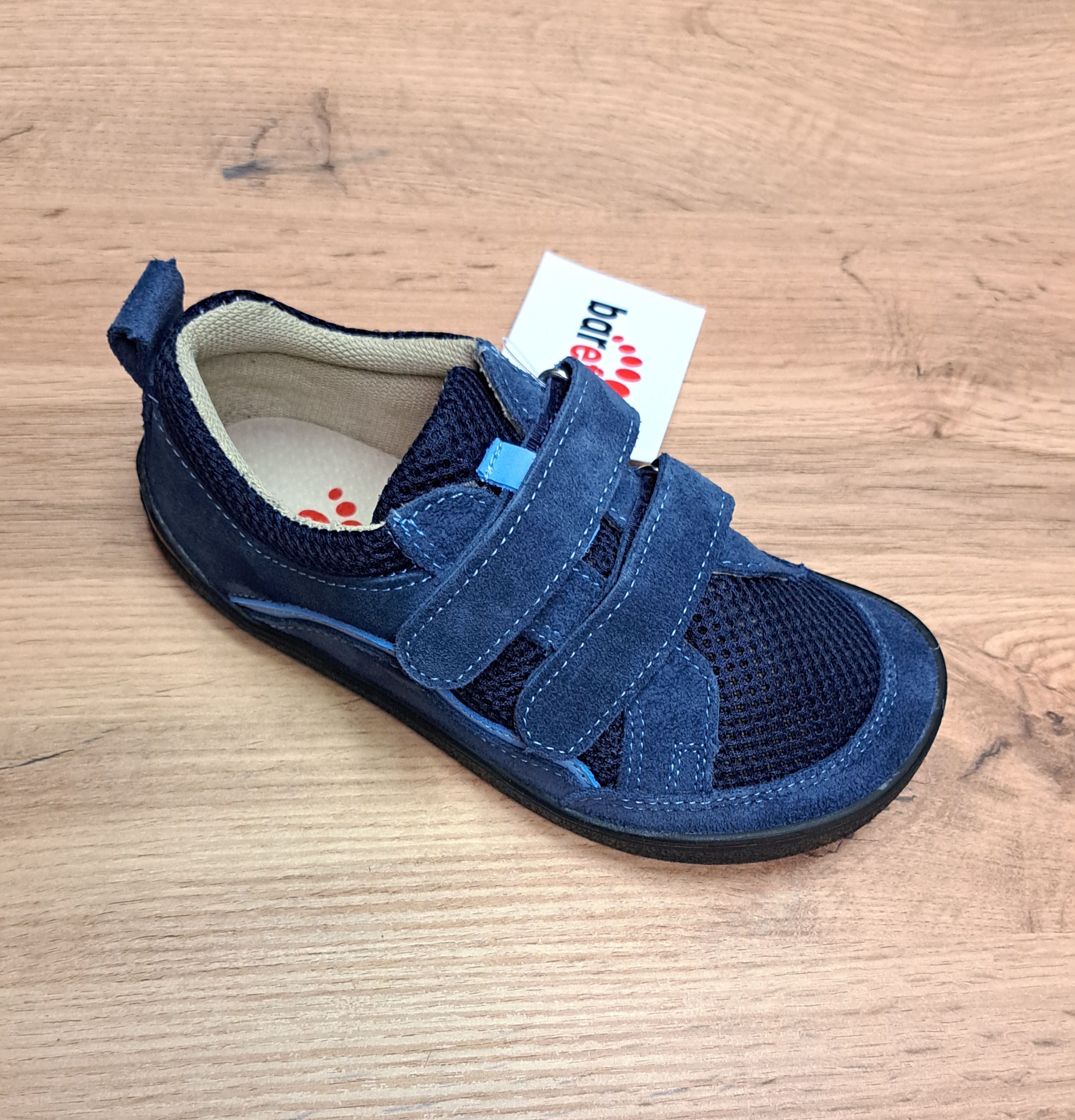 EF Barefoot sieťované topánky 3403 NAVY