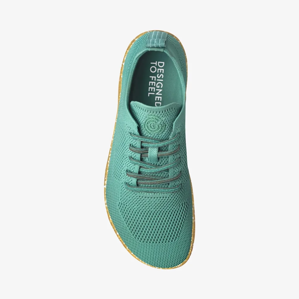 Dámské Barefoot Tenisky GROUNDIES® Active Knit tyrkysové