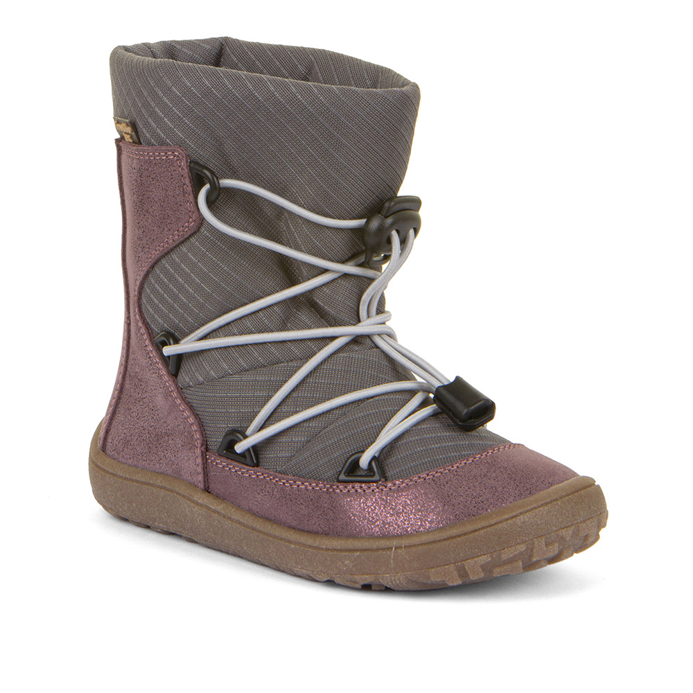 2025 Froddo barefoot čižmy TEX Track Wool grey/pink