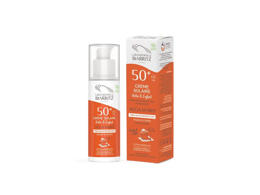 ALGA MARIS BIO KRÉM NA OPAĽOVANIE PRE DETI SPF 50+ ,  100ml