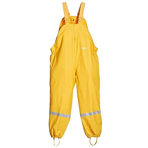 Zateplené nepremokavé nohavice BMS na traky žlté